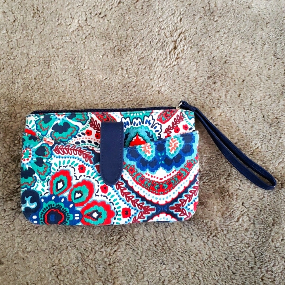 Floral & Paisley Wristlet
